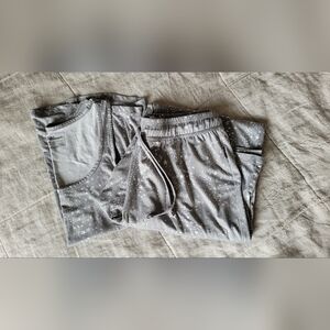 Eddie Bauer Gray Star Print Women's Pajama Set